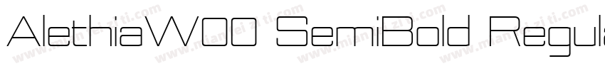 AlethiaW00 SemiBold Regular字体转换